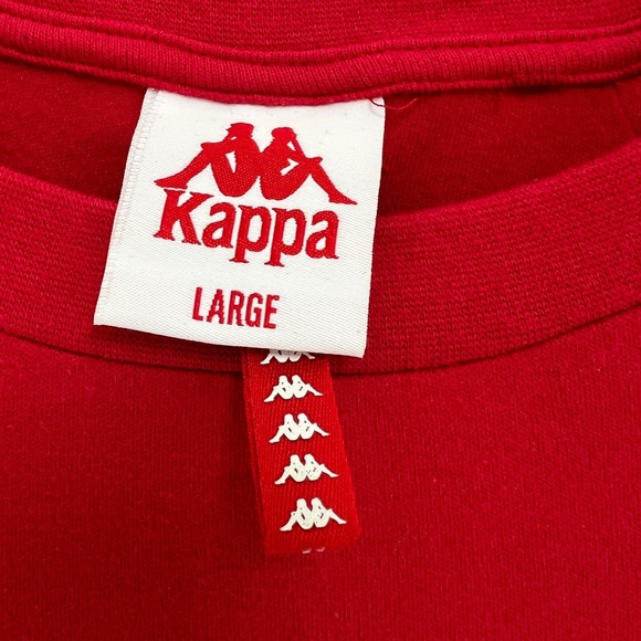 KAPPA BANDA ANGOT REFLECTIVE T-SHIRT RED & BLUE - Picture 3 of 6